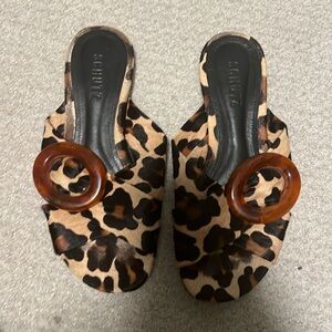 Schutz Cheetah Print Sandals